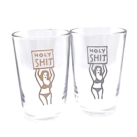 HOLYちゃんビールグラス(small)