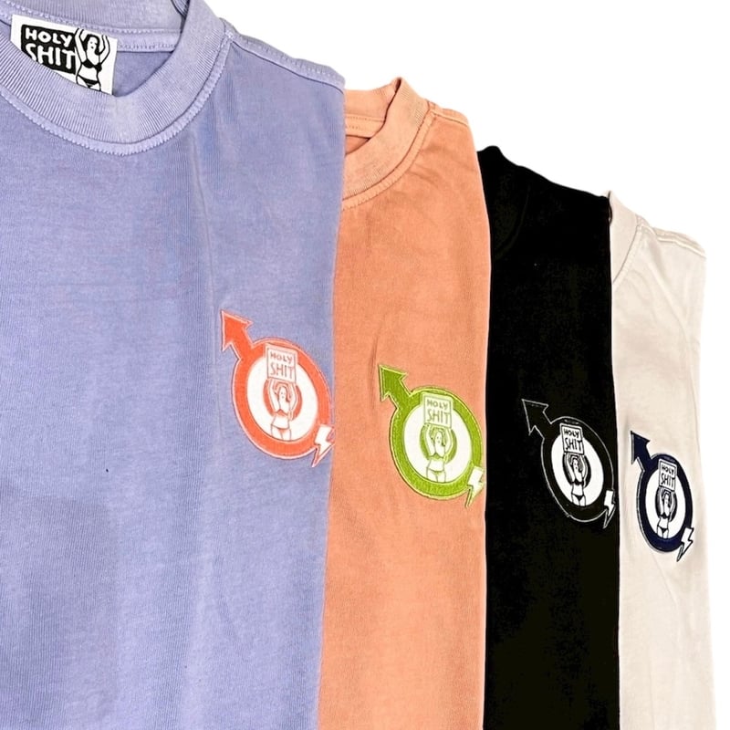 HOLY SHIT Embroidered Patches T-Shirt | HOLY SHIT