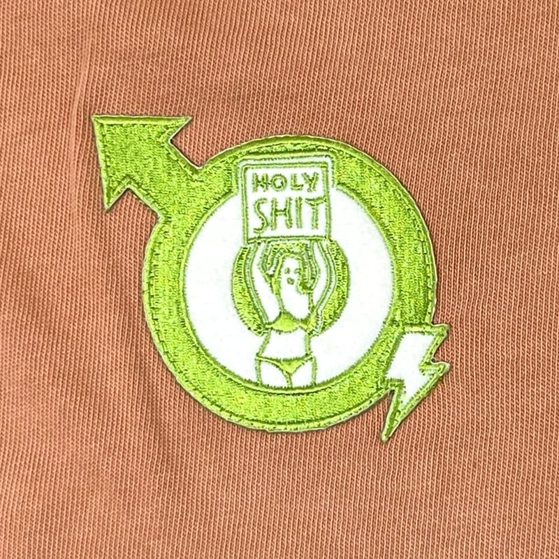 HOLY SHIT Embroidered Patches T-Shirt | HOLY SHIT