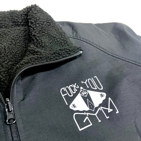 FUCK YOU GYM Reversible Boa Jacket(BLACK)