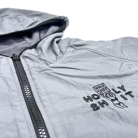 HOLY SHIT Reversible Micro Fleece Jacket(CHARCOAL GRAY)