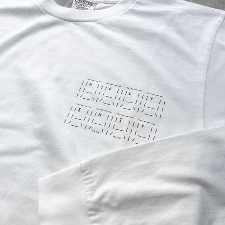 HOLYちゃん AA Long Sleeve T-Shirt / WHITE