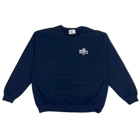 HOLY SHIT Embroidery Crew Neck Sweat