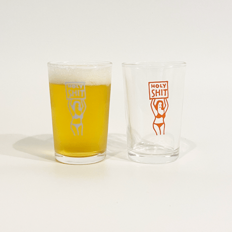 HOLYちゃんビールグラス(small)