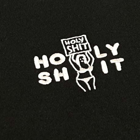 HOLY SHIT Embroidery Long Sleeve T-Shirt