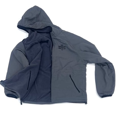HOLY SHIT Reversible Micro Fleece Jacket(CHARCOAL GRAY)