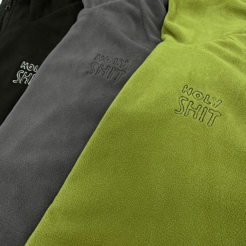 HOLY SHIT Reversible Micro Fleece Jacket(OLIVE)