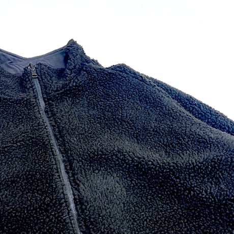 HOLY SHIT Reversible Boa Jacket(BLACK)