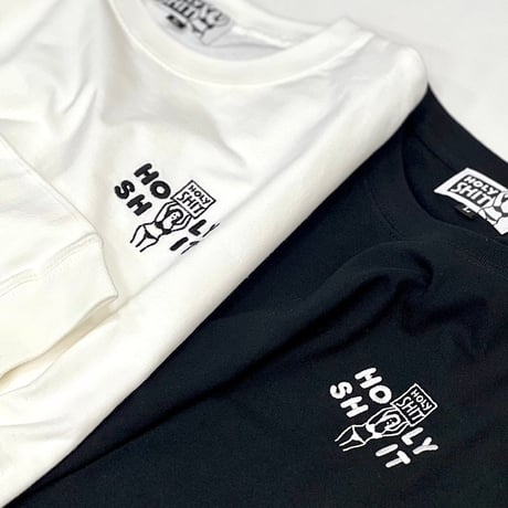 HOLY SHIT Embroidery Long Sleeve T-Shirt