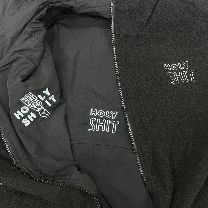 HOLY SHIT Reversible Micro Fleece Jacket(BLACK) HOLY SHIT Reversible Micro Fleece Jacket(BLACK)