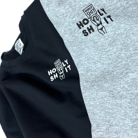 HOLY SHIT Embroidery Crew Neck Sweat