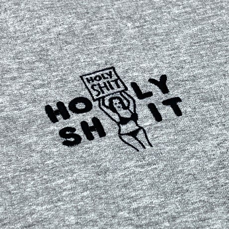 HOLY SHIT Embroidery Crew Neck Sweat