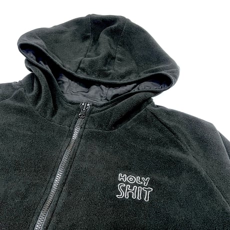 HOLY SHIT Reversible Micro Fleece Jacket(BLACK)