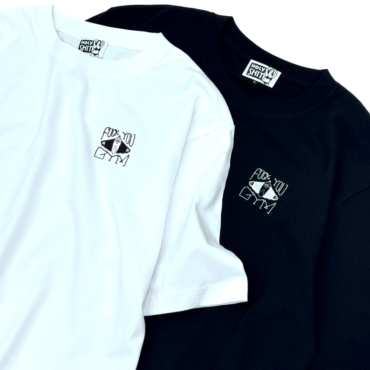 FUCK YOU GYM Embroidery T-Shirt | HOLY SHIT