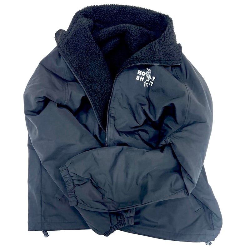 HOLY SHIT Reversible Boa Jacket(BLACK) | HOLY SHIT