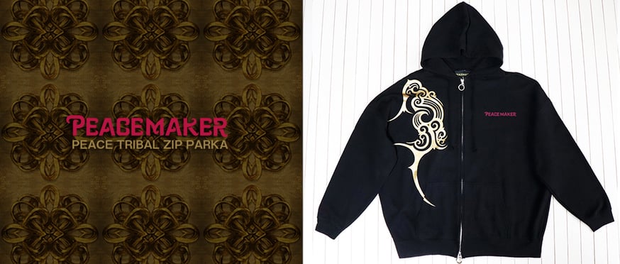 新商品“PEACE TRIBAL SWEAT ZIP”のお知らせ | PEACEMAKER