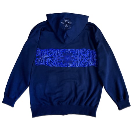 PEACE TRIBAL ZIP (NAVY)