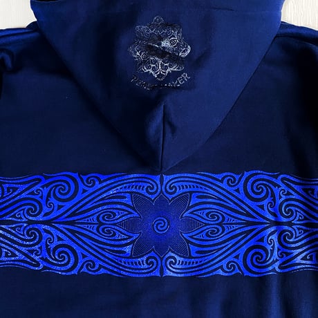 PEACE TRIBAL ZIP (NAVY)