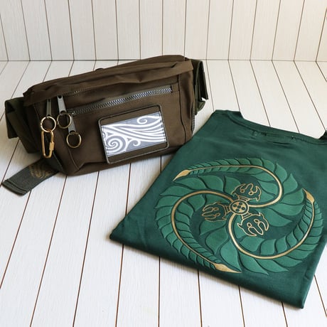PEACE POUCH & CANAPEACE-T SET(GRN)