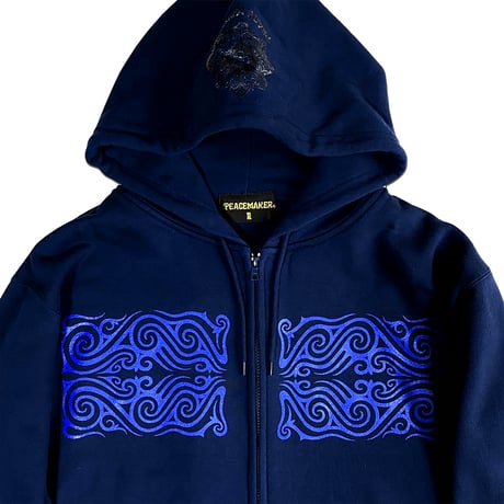 PEACE TRIBAL ZIP (NAVY)