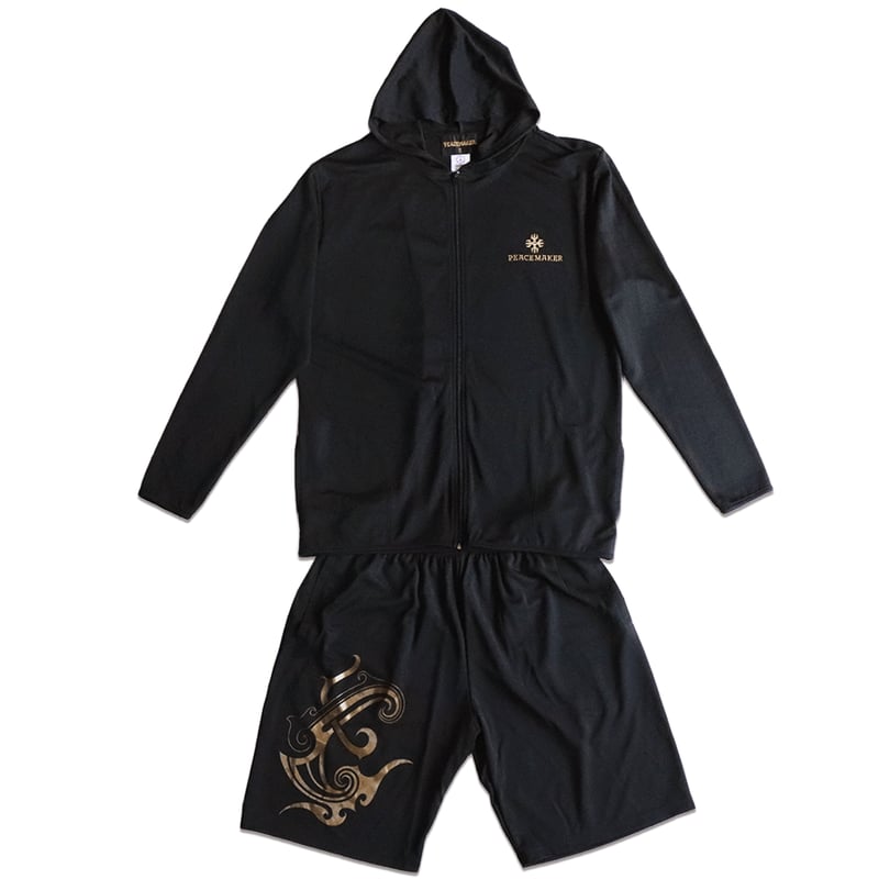 PEACEMAKER ボクシングウェア ブラック/ゴールド 新品 未使用 PEACEMAKER TRIBAL SET-UP | PEACEMAKER