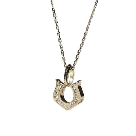 CLASSIC   HORSE SHOUE NECKLACE  (K18YG)