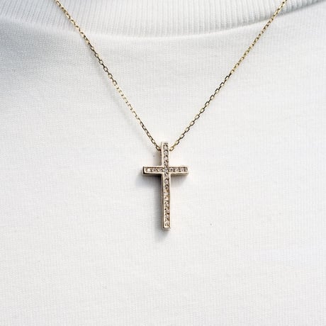 TWO ME CROSS(S)  NECKLACE(K18YG)