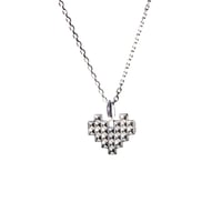 MOSAIC HEART NECKLACE (SV)