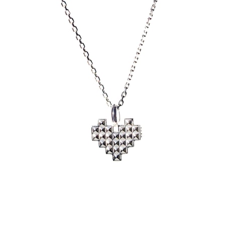 MOSAIC HEART NECKLACE (SV)