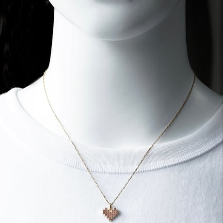 MOSAIC HEART NECKLACE(k18YG)