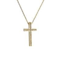 TWO ME CROSS(S)  NECKLACE(K18YG)