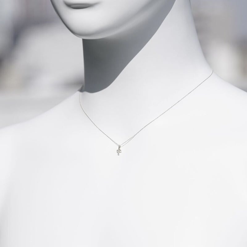 FAIRY CROSS NECKLACE (SV) | GARDEL