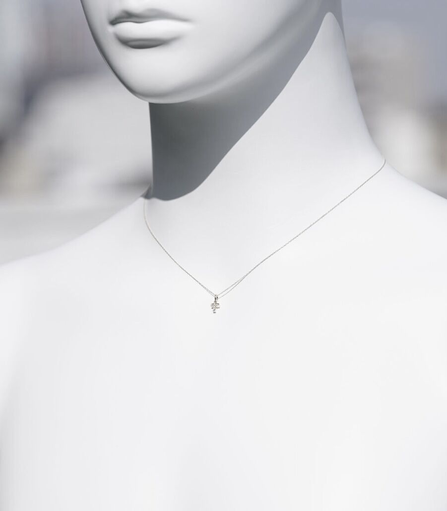 FAIRY CROSS NECKLACE (SV) | GARDEL