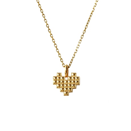 MOSAIC HEART NECKLACE(k18YG)