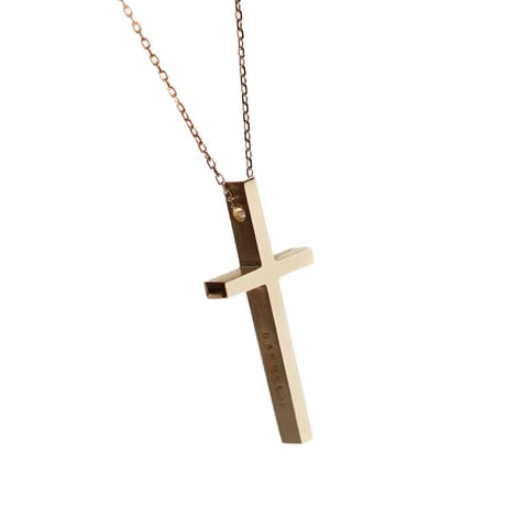 TWO ME CROSS NECKLACE (P)K18YG