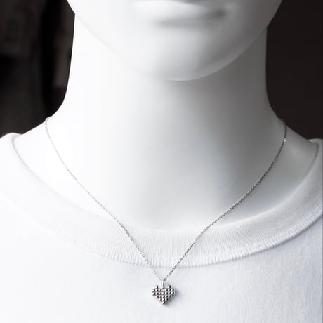 MOSAIC HEART NECKLACE (SV)
