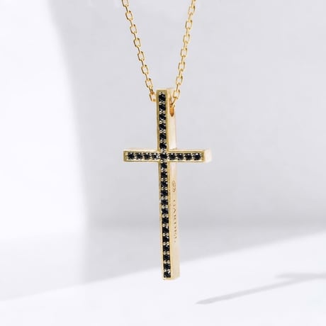 TWO ME CROSS NECKLACE(K18YG)