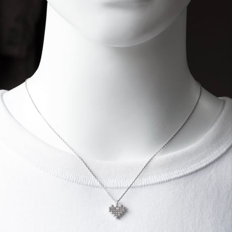 MOSAIC HEART NECKLACE (SV)