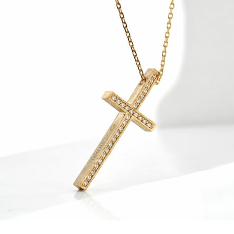 TWO ME CROSS NECKLACE(K18YG)