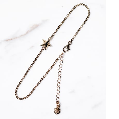 ONE STAR  ANKLET (GP)