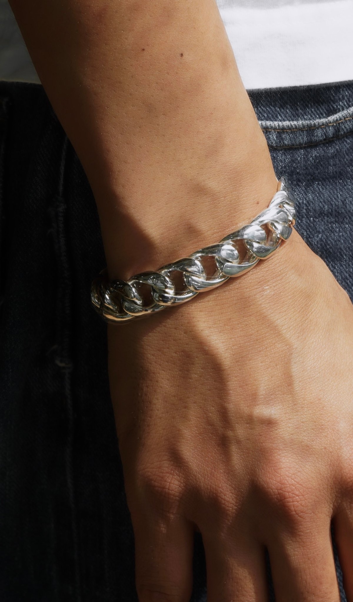 金属製リンクブレスレット Oval Link bracelet – GRAiL