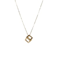 IP CUBE NECKLACE(K18YG)