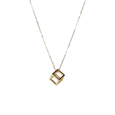 IP CUBE NECKLACE(K18YG)