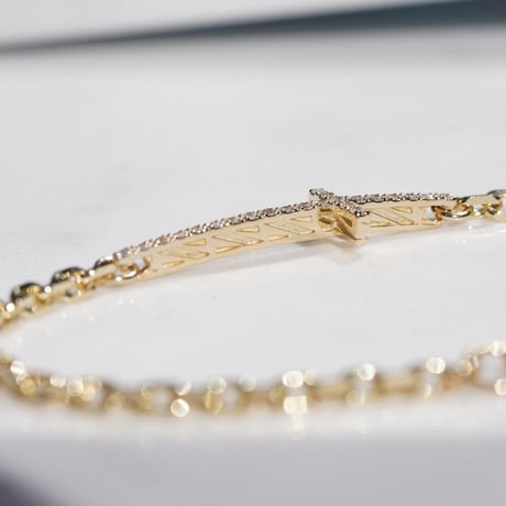 M.C BRACELET(K18YG DIAMOND)