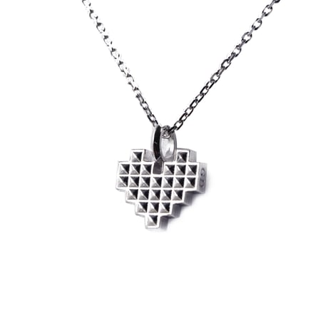 MOSAIC HEART NECKLACE (SV)