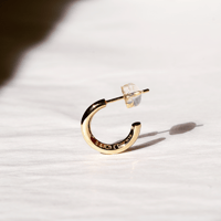 SIDE LINE HOOP PIERCE (K18YG)