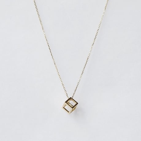 IP CUBE NECKLACE(K18YG)
