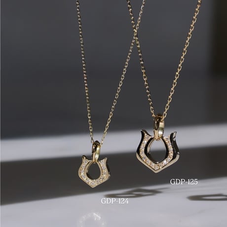 CLASSIC   HORSE SHOUE NECKLACE  (K18YG)