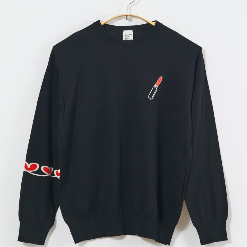 IRON HEART コーデュロイ襟 セーター L ダークネイビー IRON HEART コーデュロイ襟 セーター L ダークネイビー 19oz