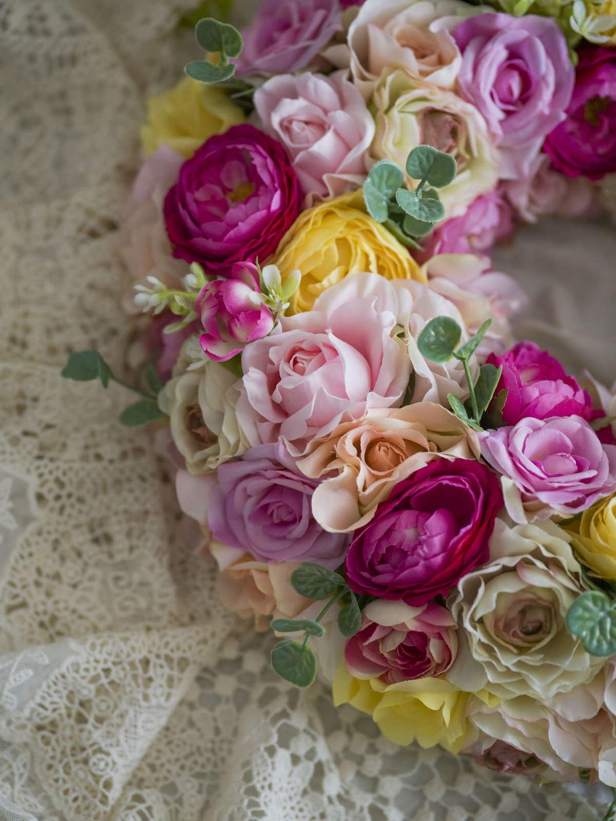 POPカラーのフラワーリース (35cm) | 【公式】Michika Flower